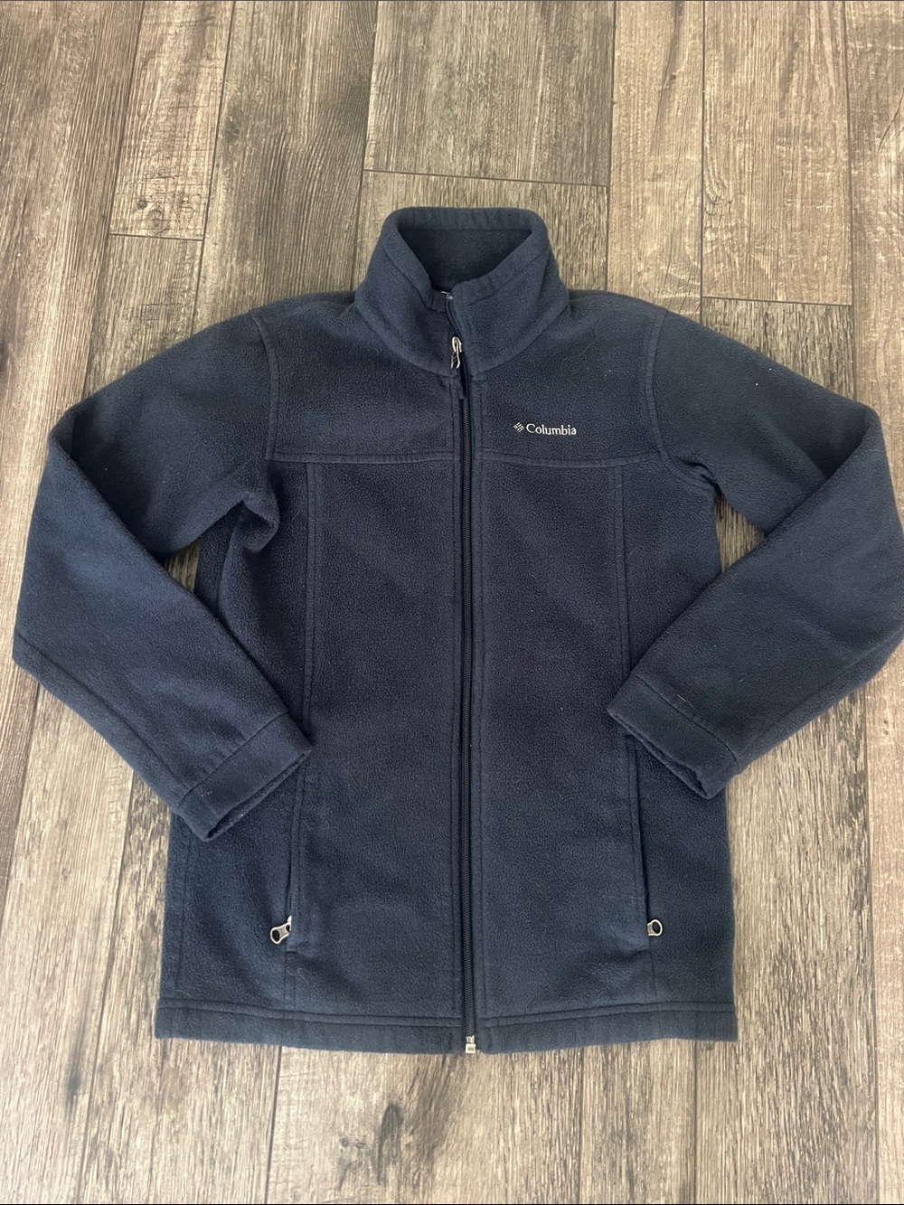Columbia Navy Blue Full-Zip Kids Fleece Jacket